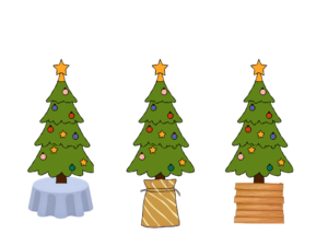 クリスマスツリーの足元隠し