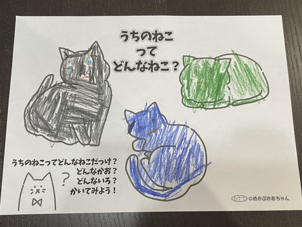 ねこのひ　うちのねこってどんなねこ？の完成