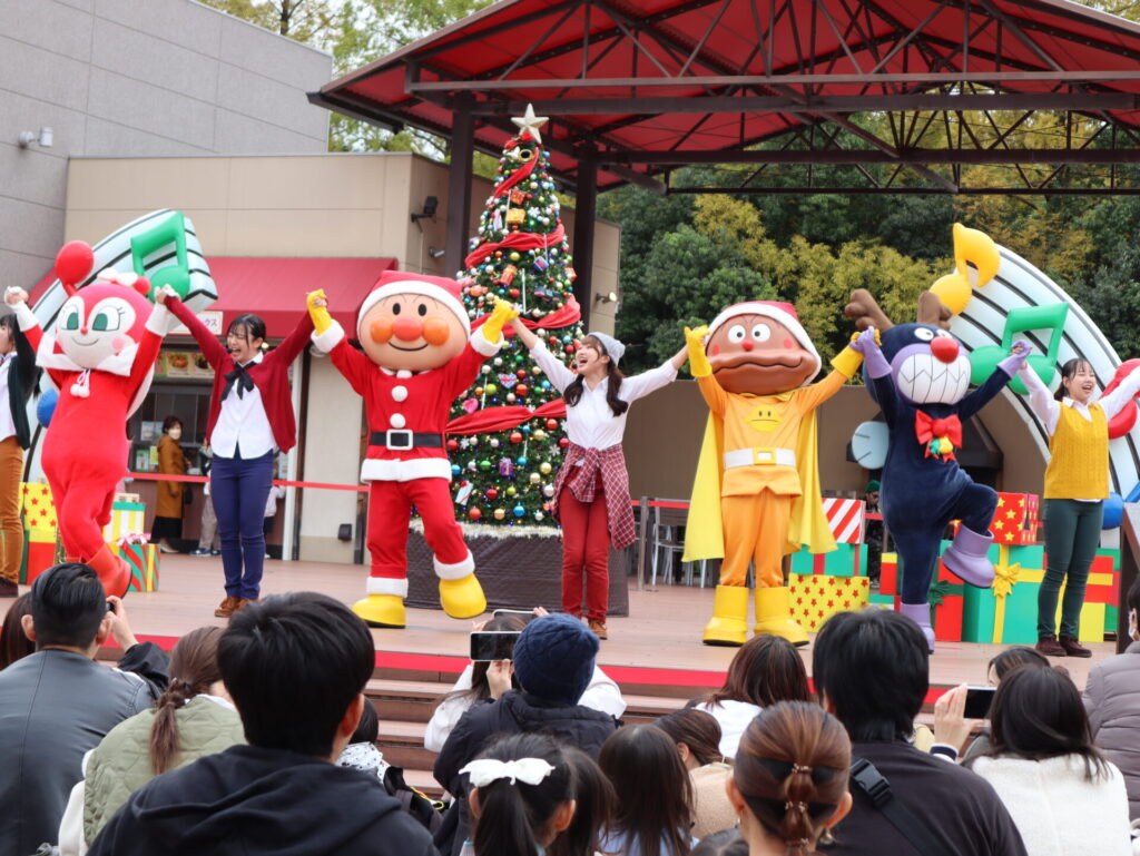 アンパンマンミュージアムクリスマスの様子