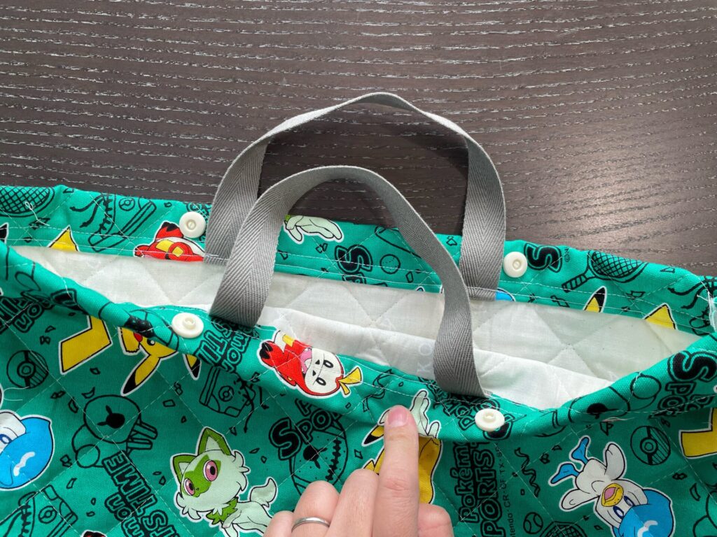持ち手を縫う