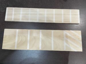 マステで白線確保