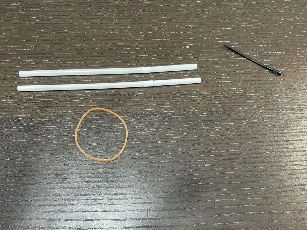 ストローのバタバタ虫