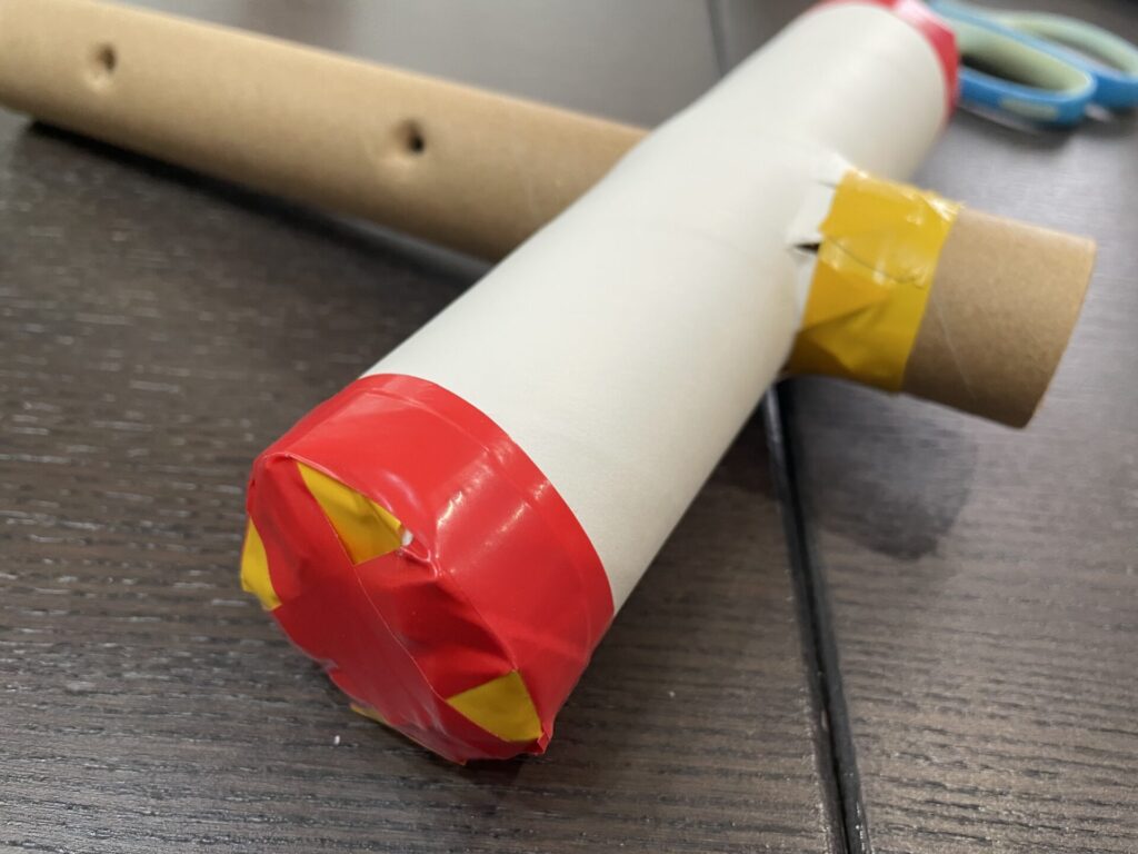 ビニルテープで補強