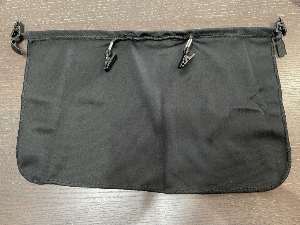 子どもの通学帽子にネックガード