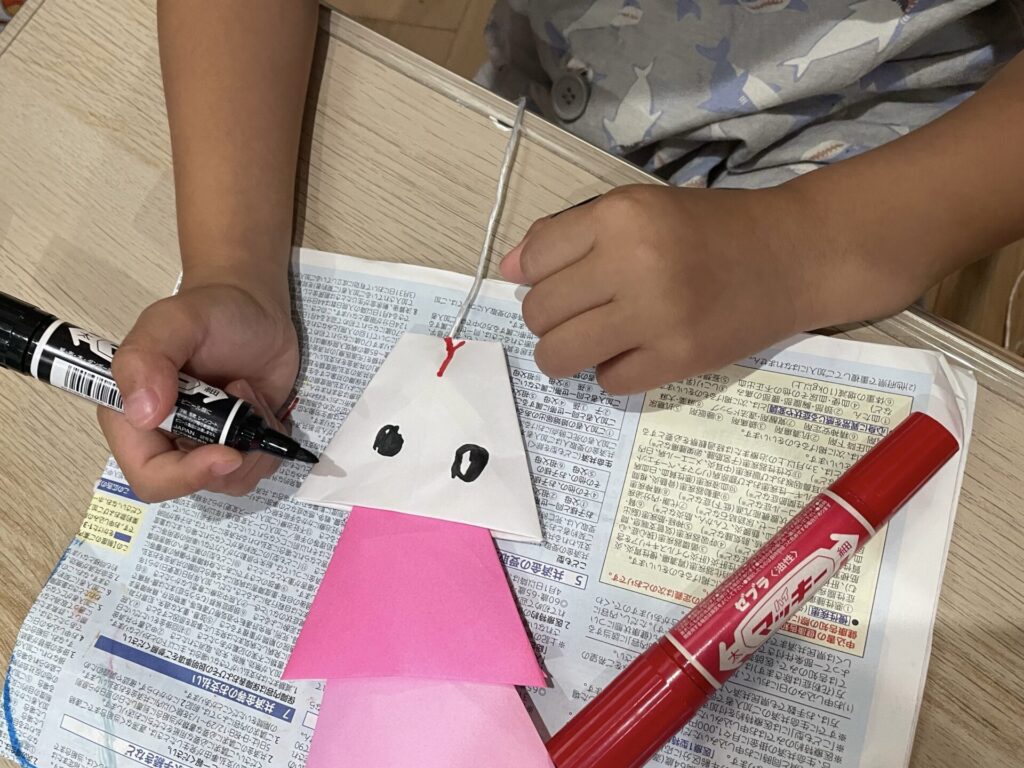 顔を描く
