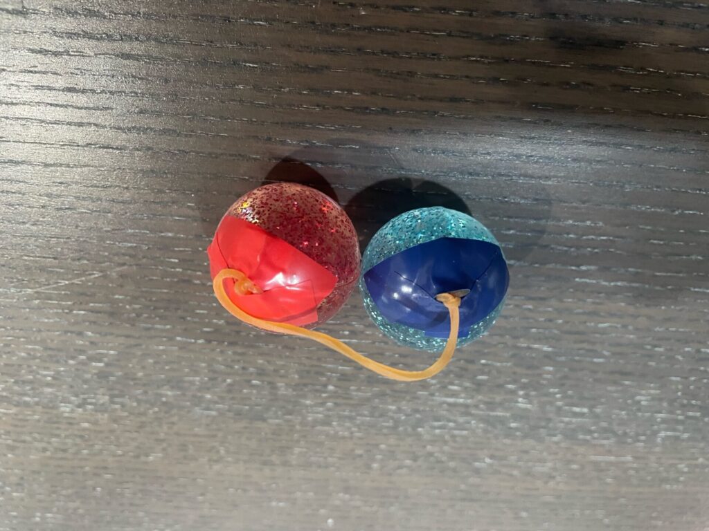 スーパーボールで作るスピンボール