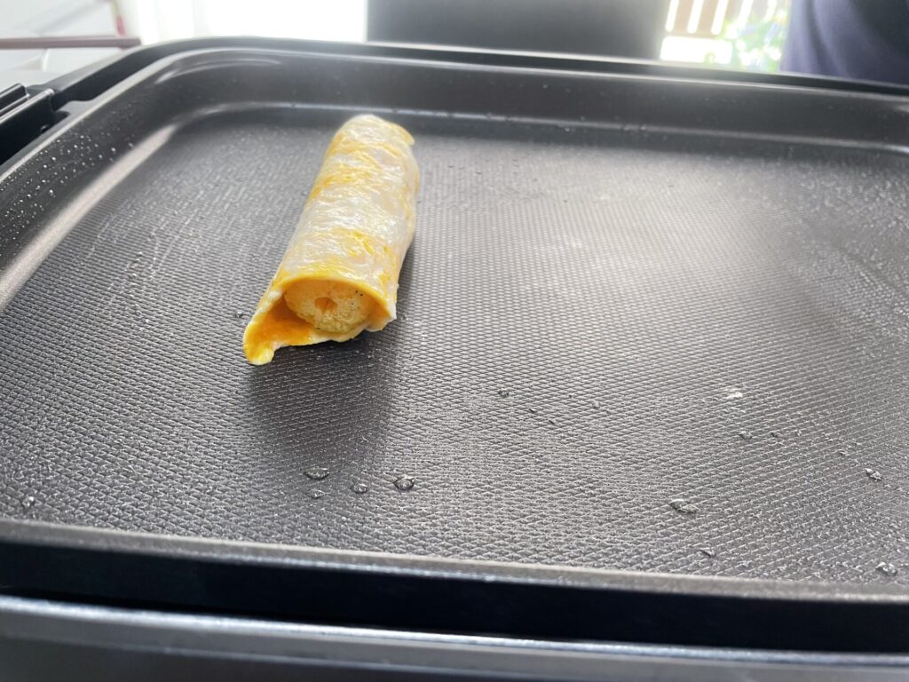 焼き色がつくまで焼く