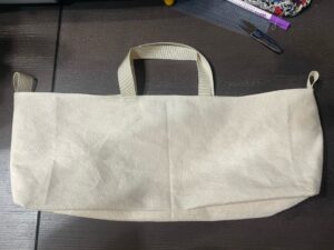 入れ口をステッチ