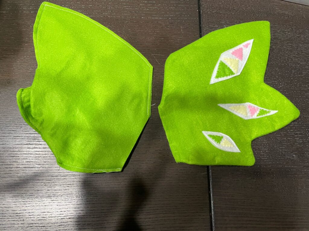 葉っぱを縫う