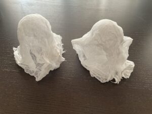 土台から外したハロウィンおばけ