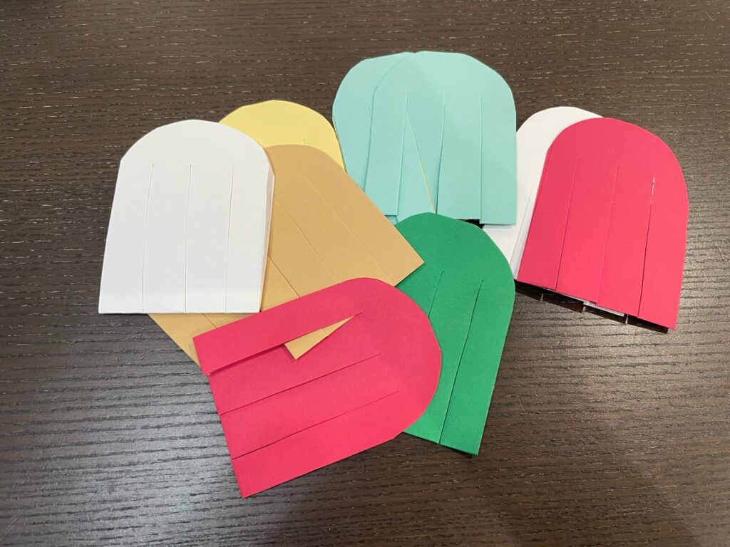 色画用紙の用意