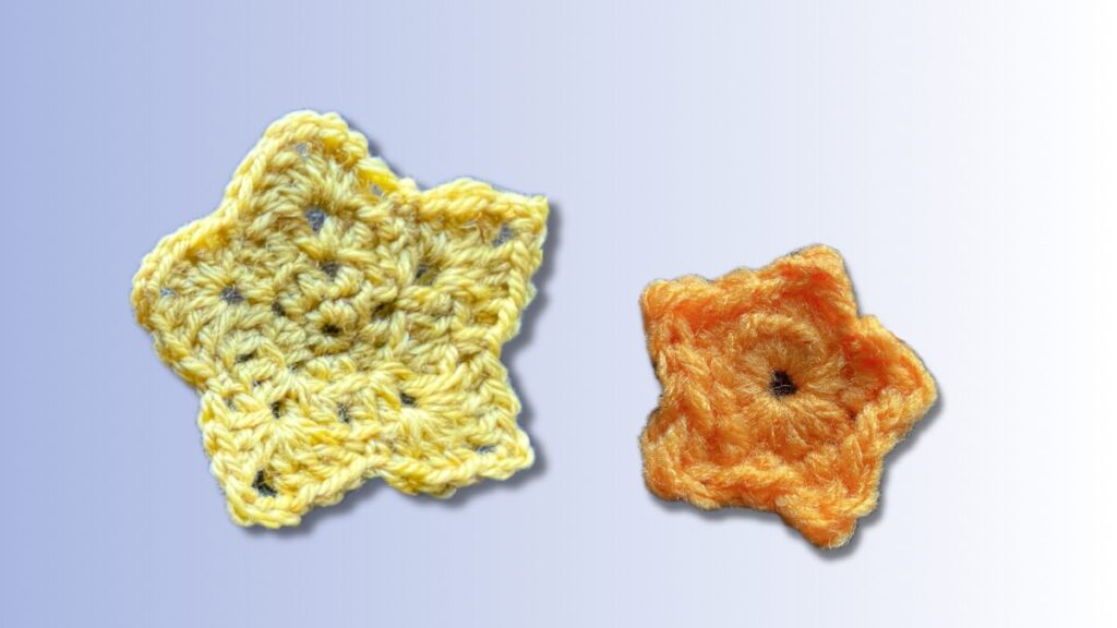 星のかぎ針モチーフ