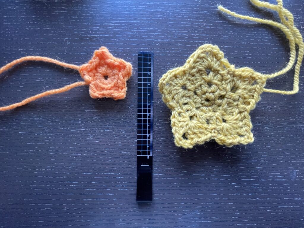 星のかぎ針モチーフ