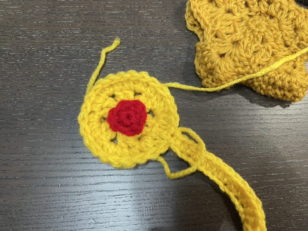 赤と黄色を合わせてコアを作る