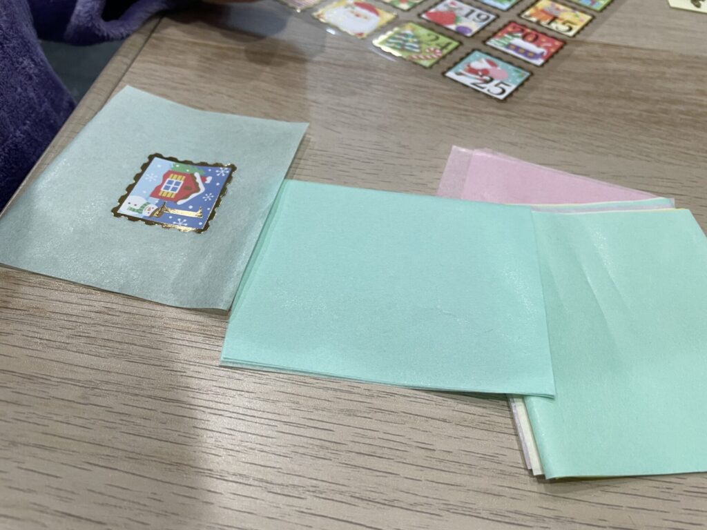 日付入りシール