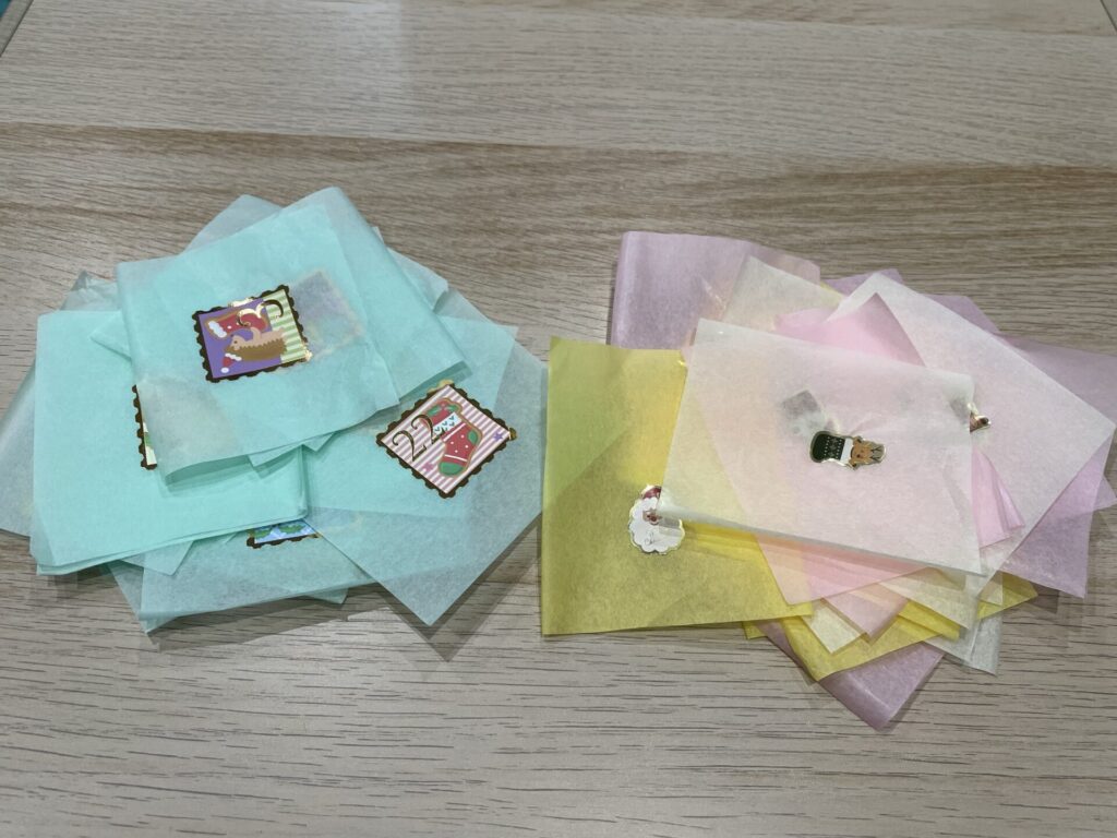 全てシールを貼ったところ