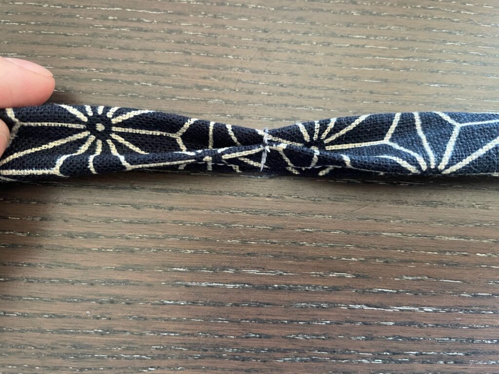 縫い目をつぶす