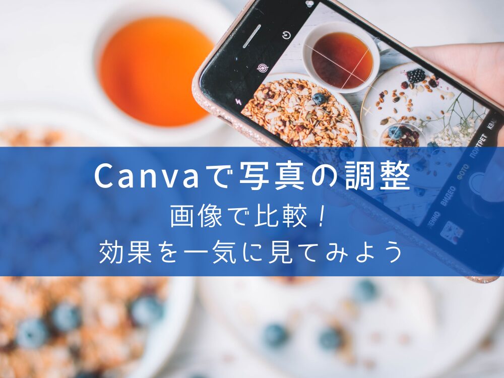 写真の調整 画像比較