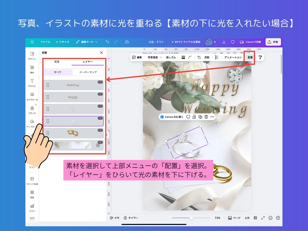 レイヤーを変更する