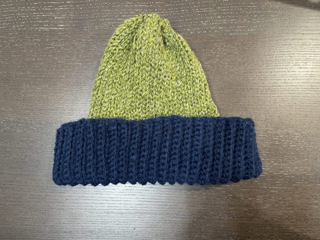 かぎ針ニット帽　完成