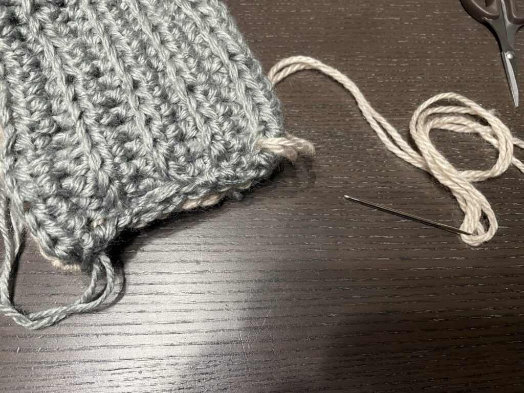 なみぬいで閉じる