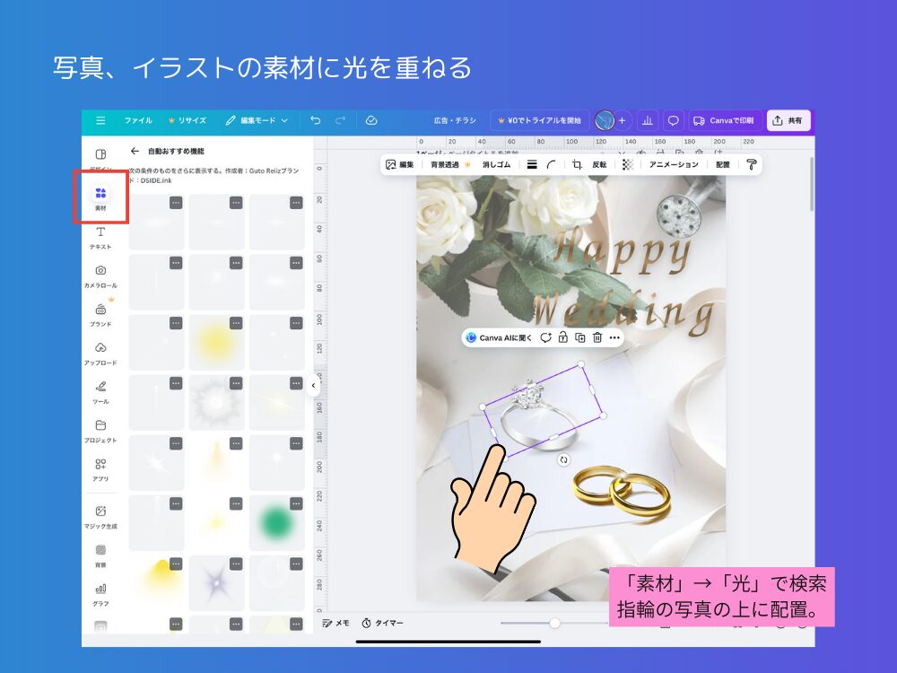 光素材の使い方