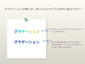 グラデーションの向き
