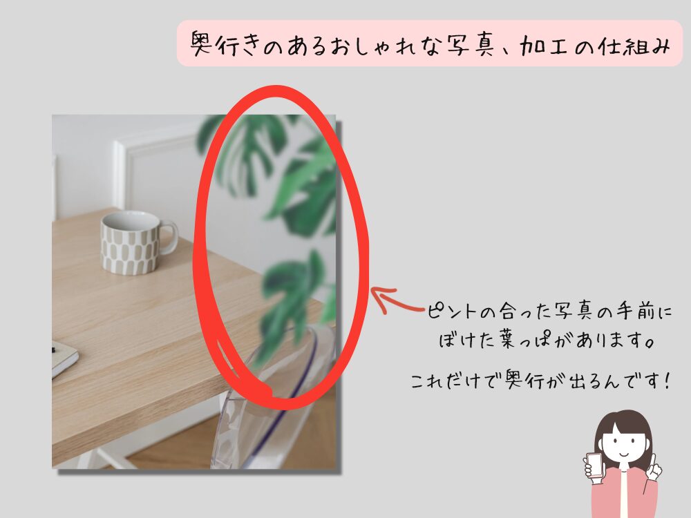 奥行きがあるように見える仕組み