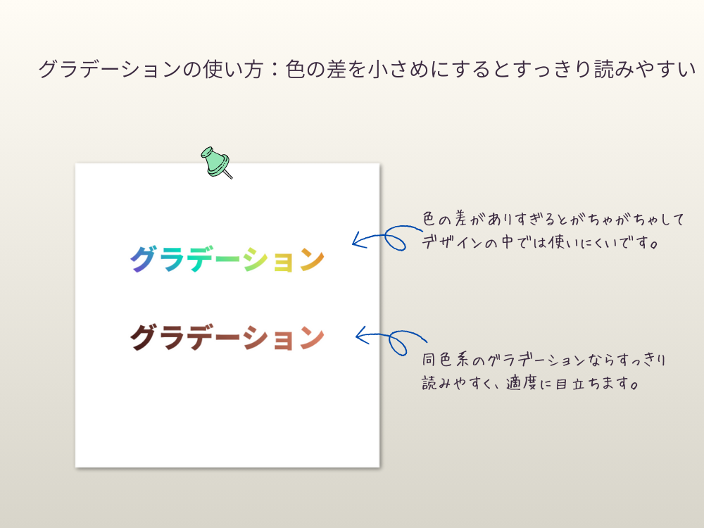 グラデーションの使い方