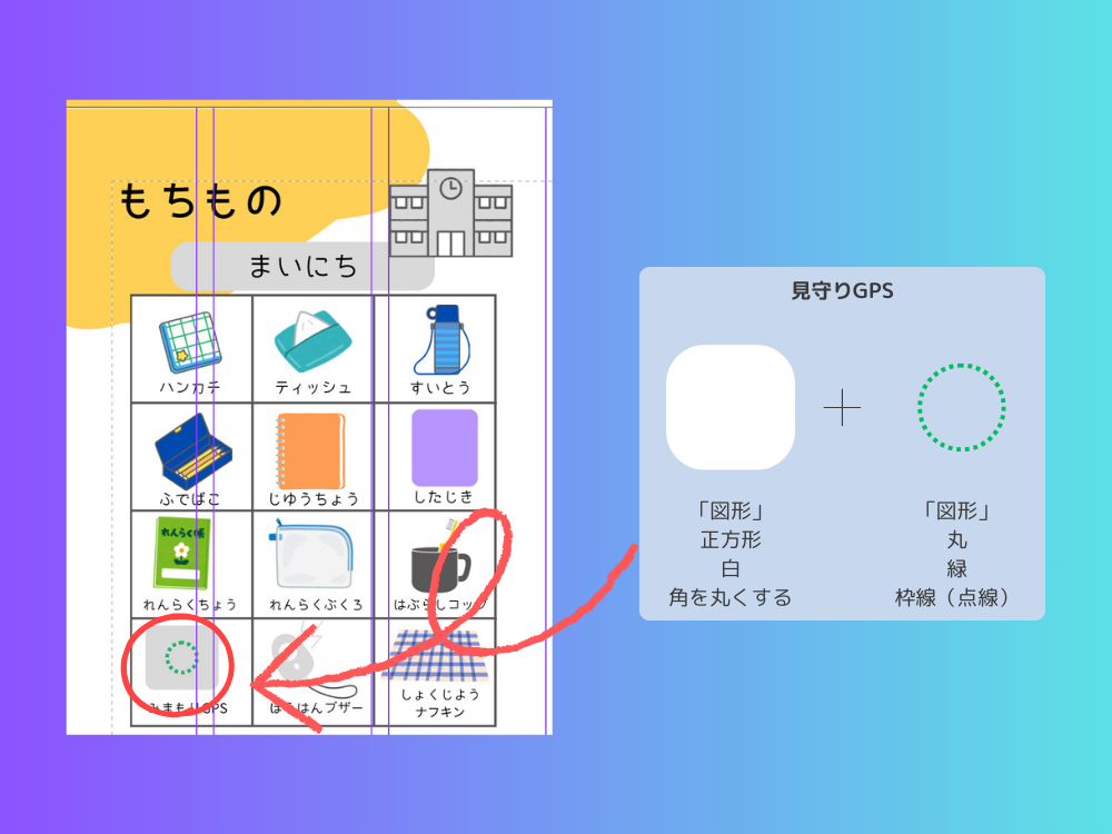 図形で素材を作る