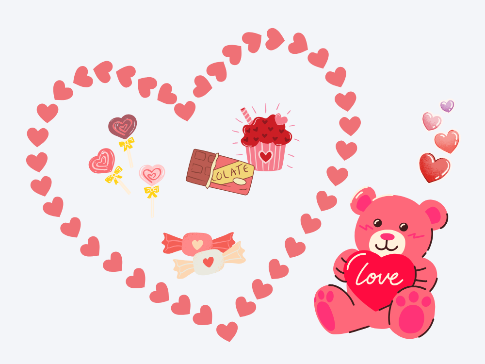 バレンタイン素材