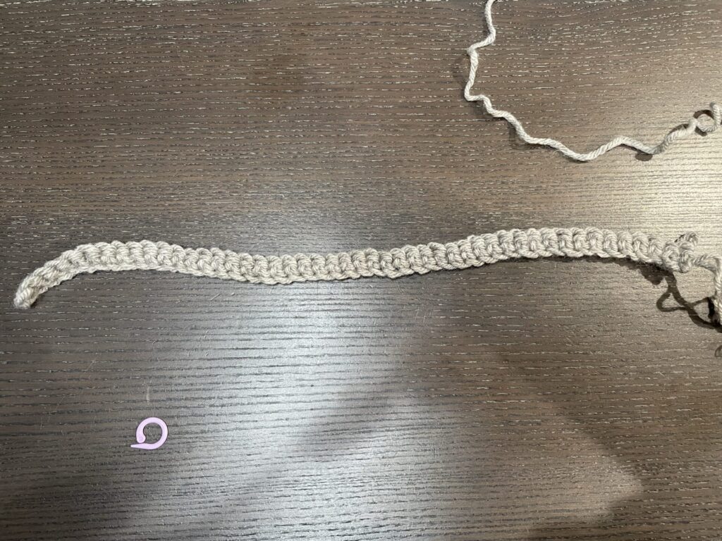 細編みが編めたところ