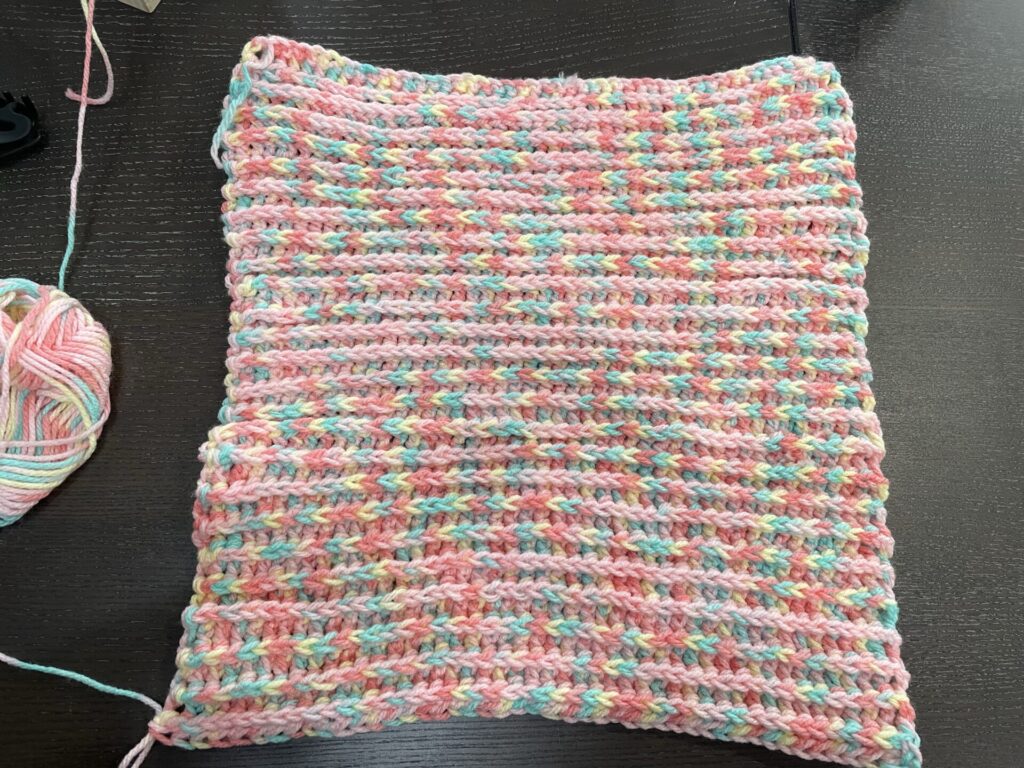 中長編みの表引き上げああみ