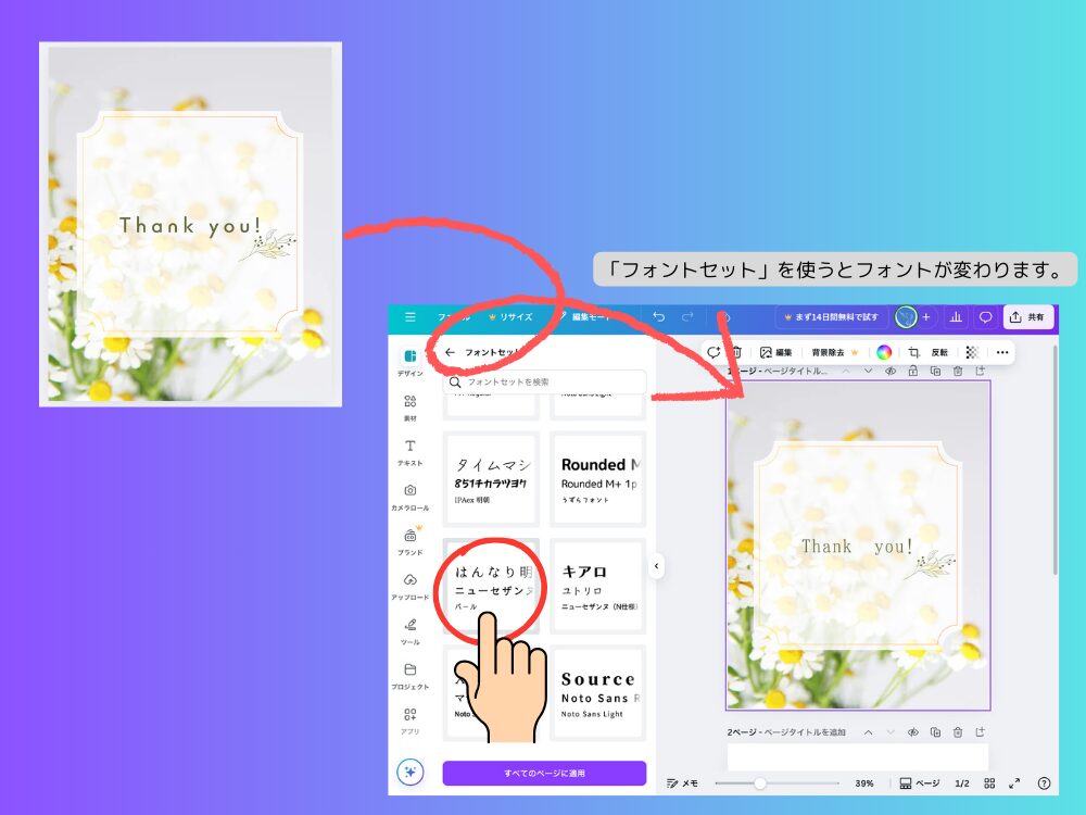 スタイル　フォント