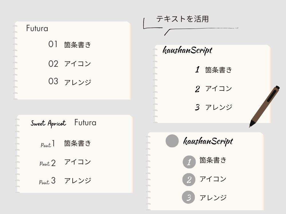 数字をアイコンにする