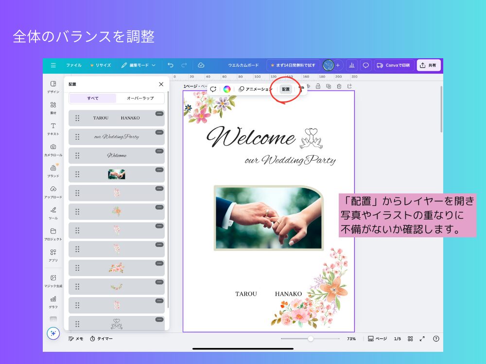全体を調整する