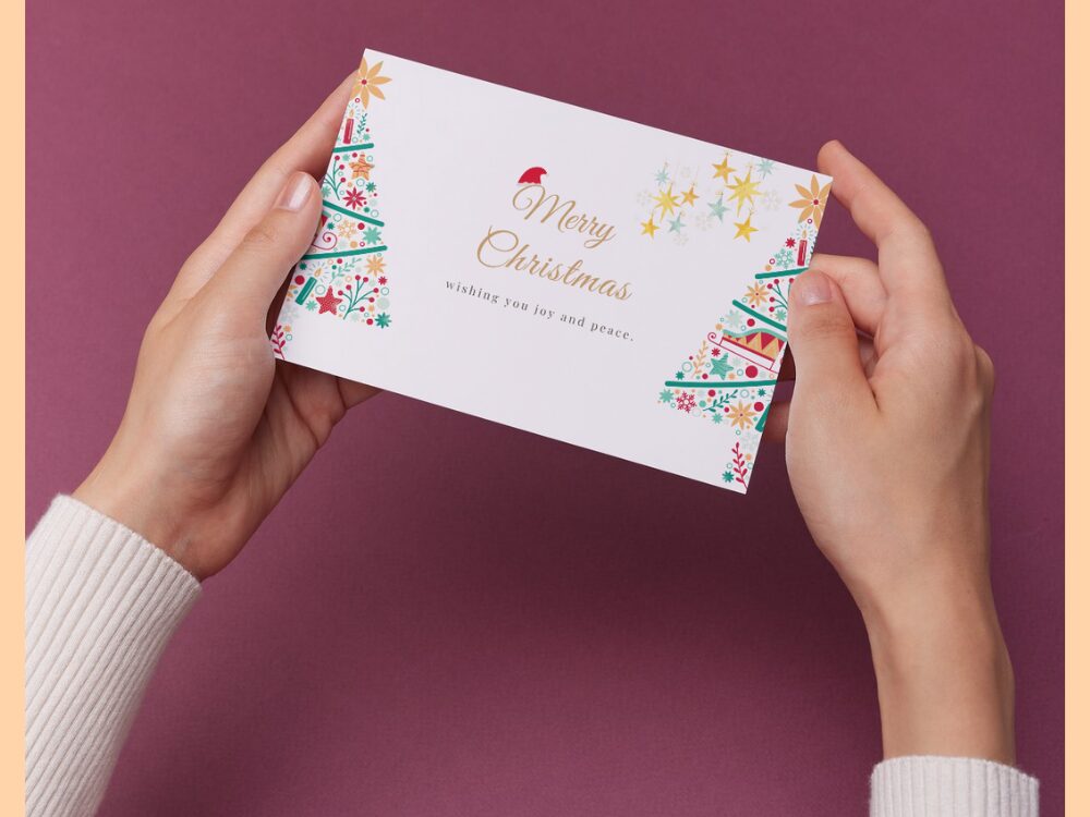 友達に送るクリスマスカード　サンプル