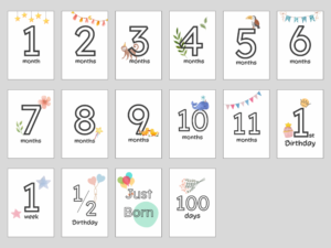 イラスト入りマンスリーカード