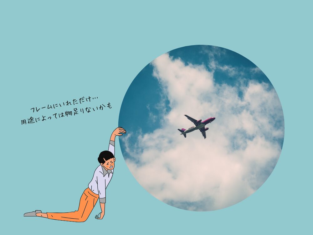 フレームに入れただけ