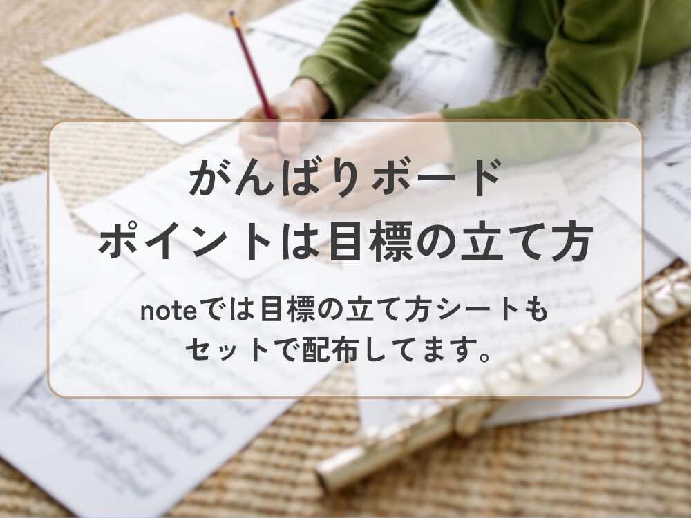 がんばりボード　目標の立て方