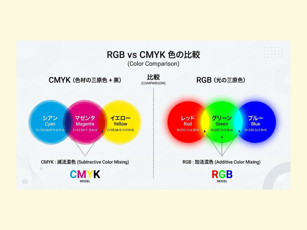 RGBとCMYKの違い