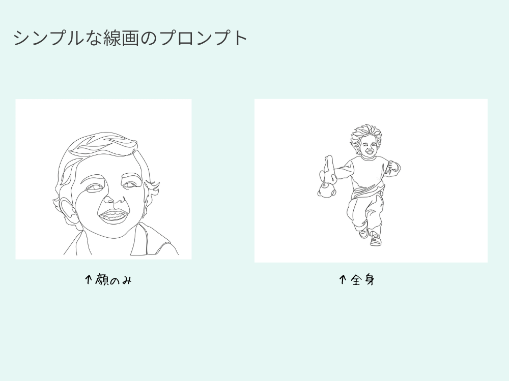 シンプルな線画