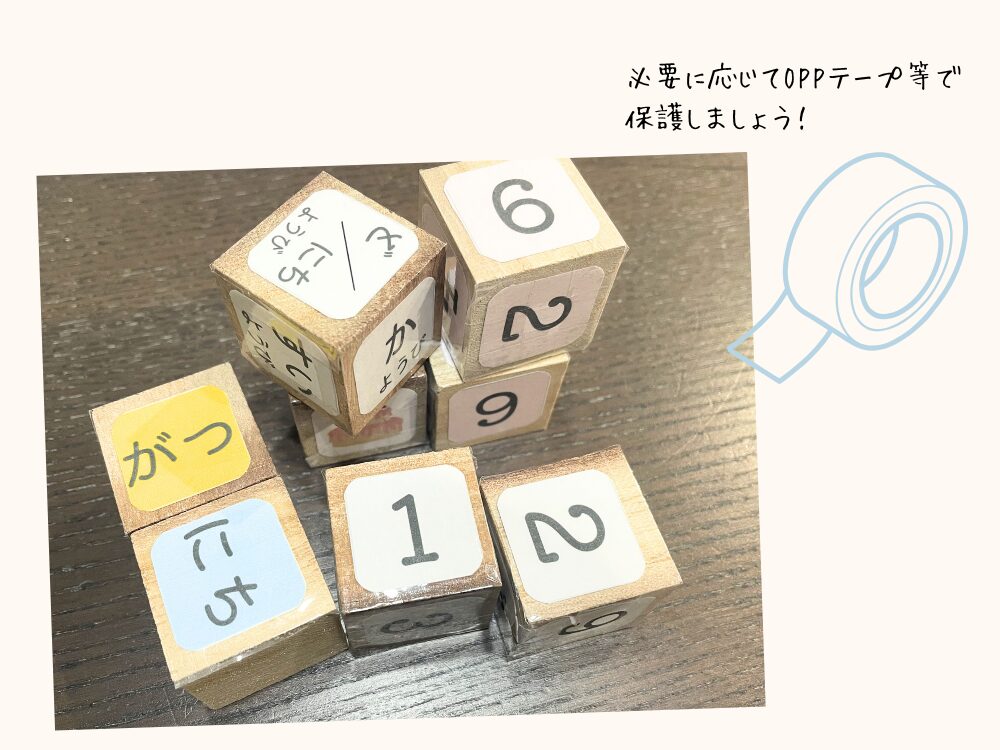 OPPテープで保護する