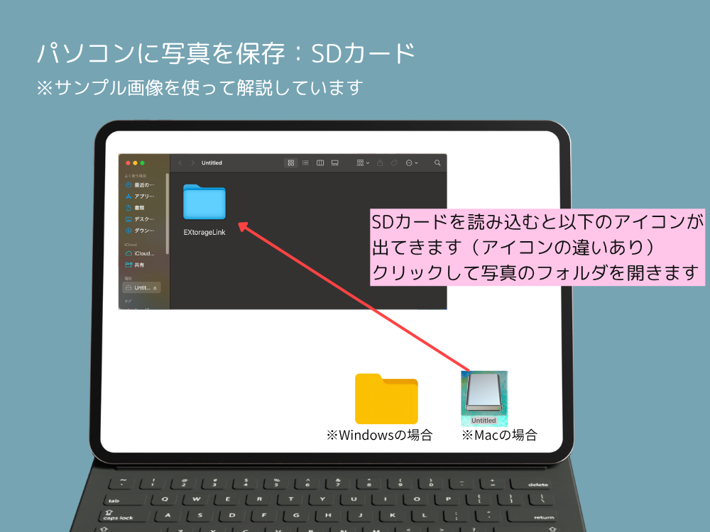 SDカードからの保存
