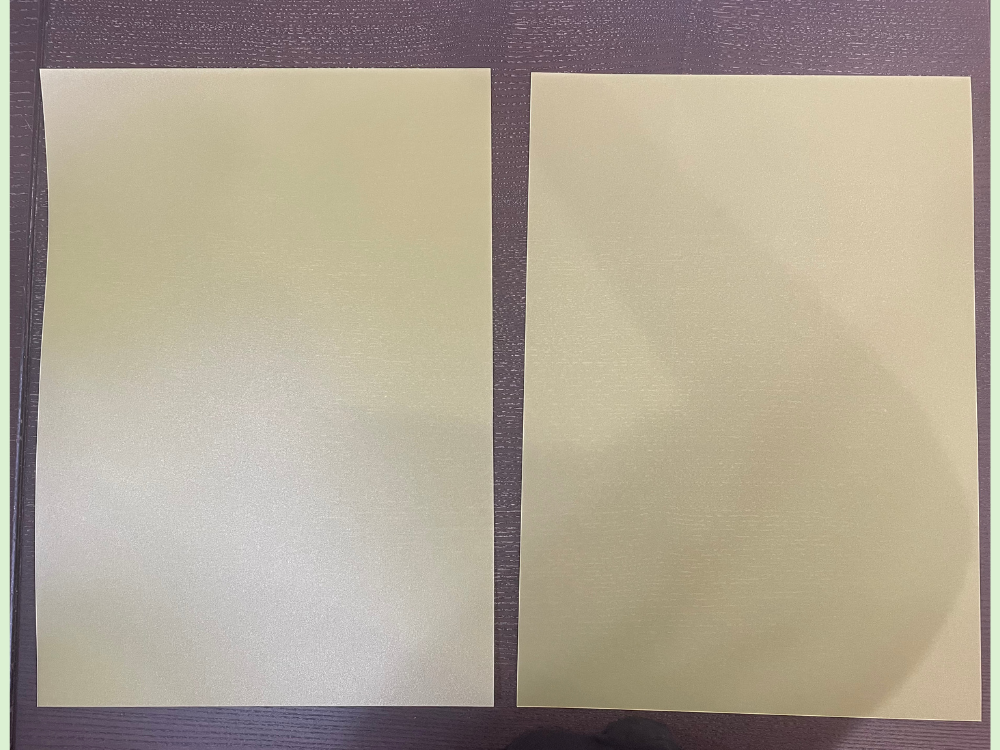 PP板を半分にカットする