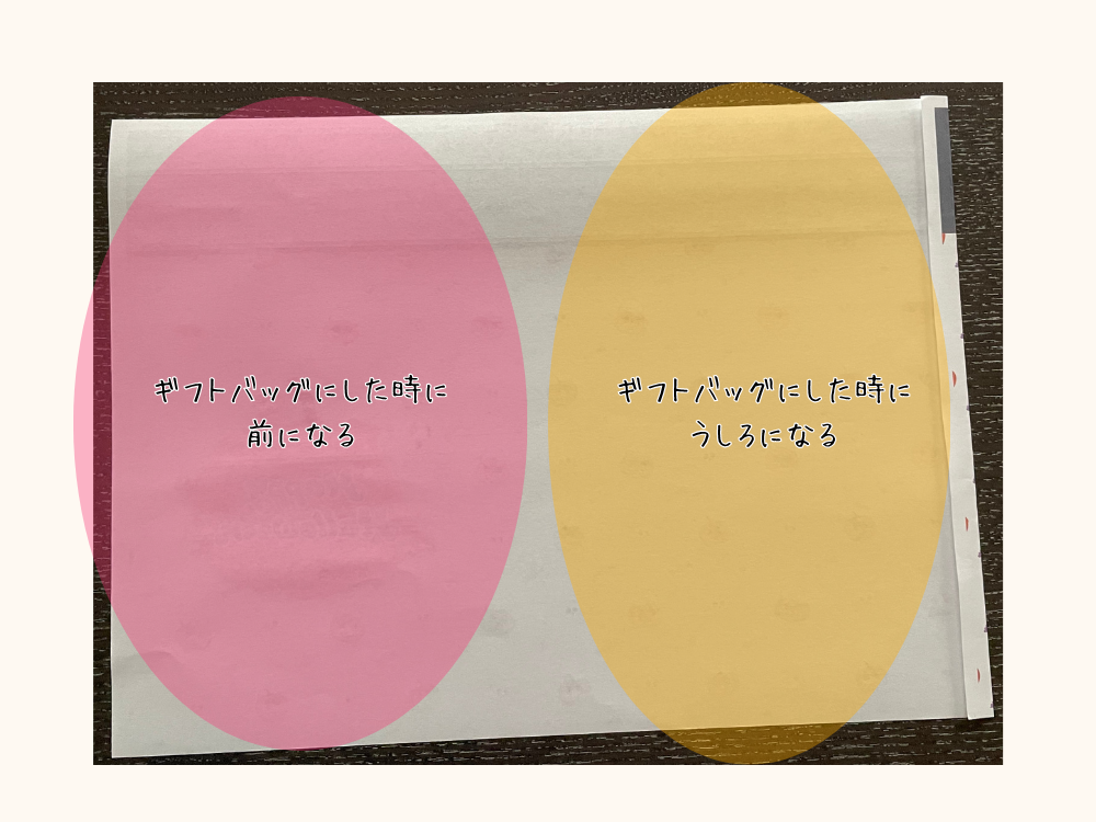 裏向けて1cmで折る