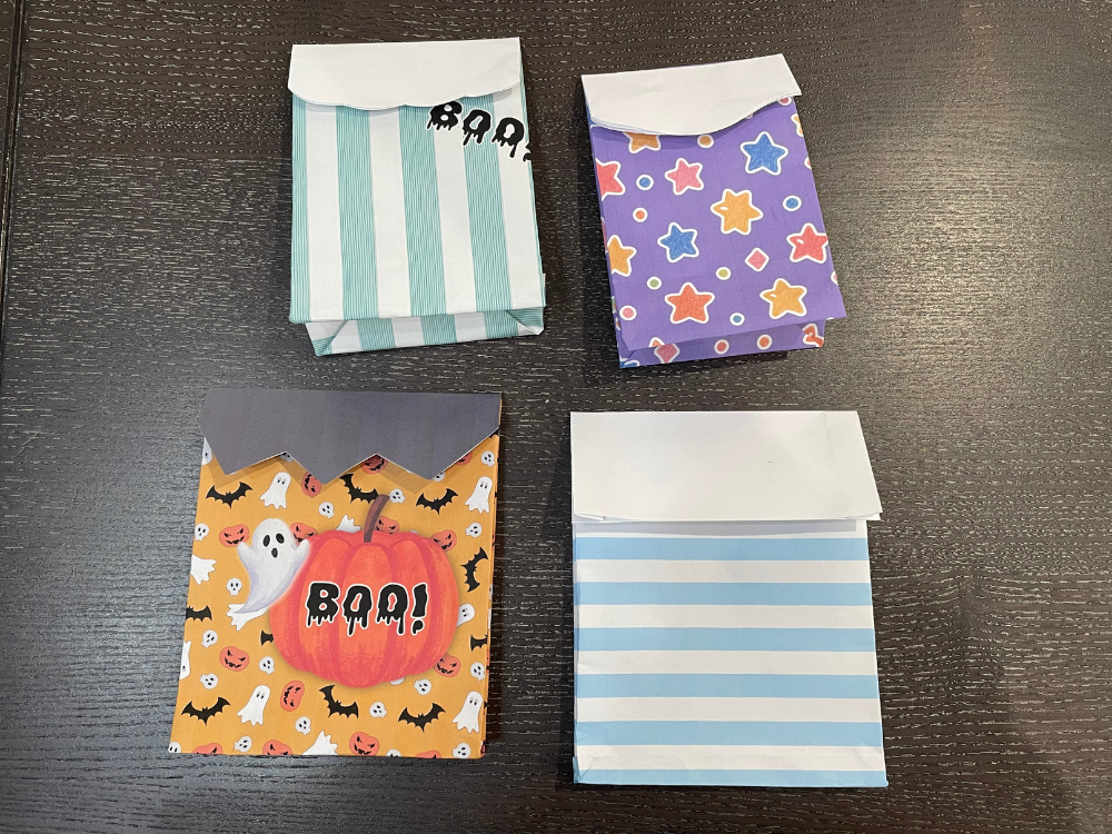 様々なデザインのギフトバッグ