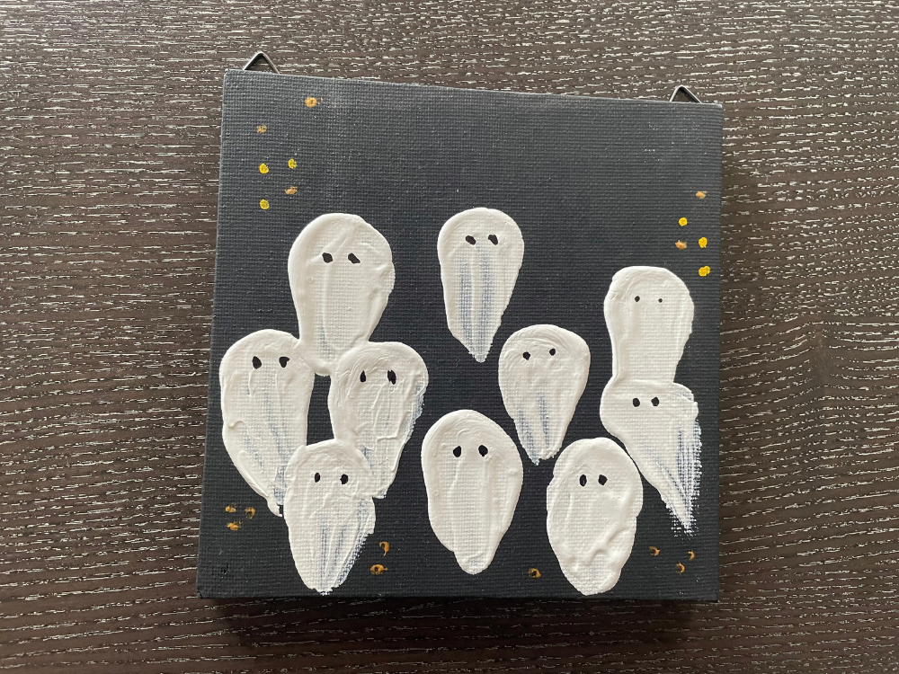 おばけアートの完成品